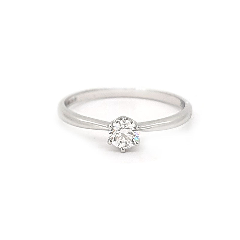18ct White Gold 0.25ct Round Diamond Ring £995.00