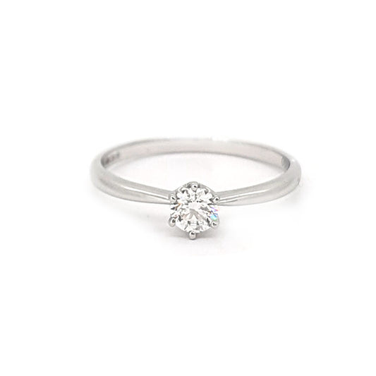 18ct White Gold 0.25ct Round Diamond Ring £995.00