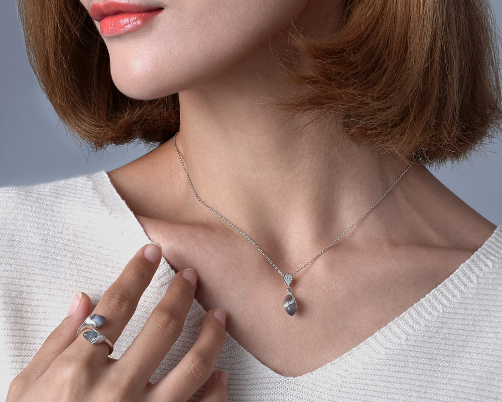 Magnolia Small Pendant Grey £120.00