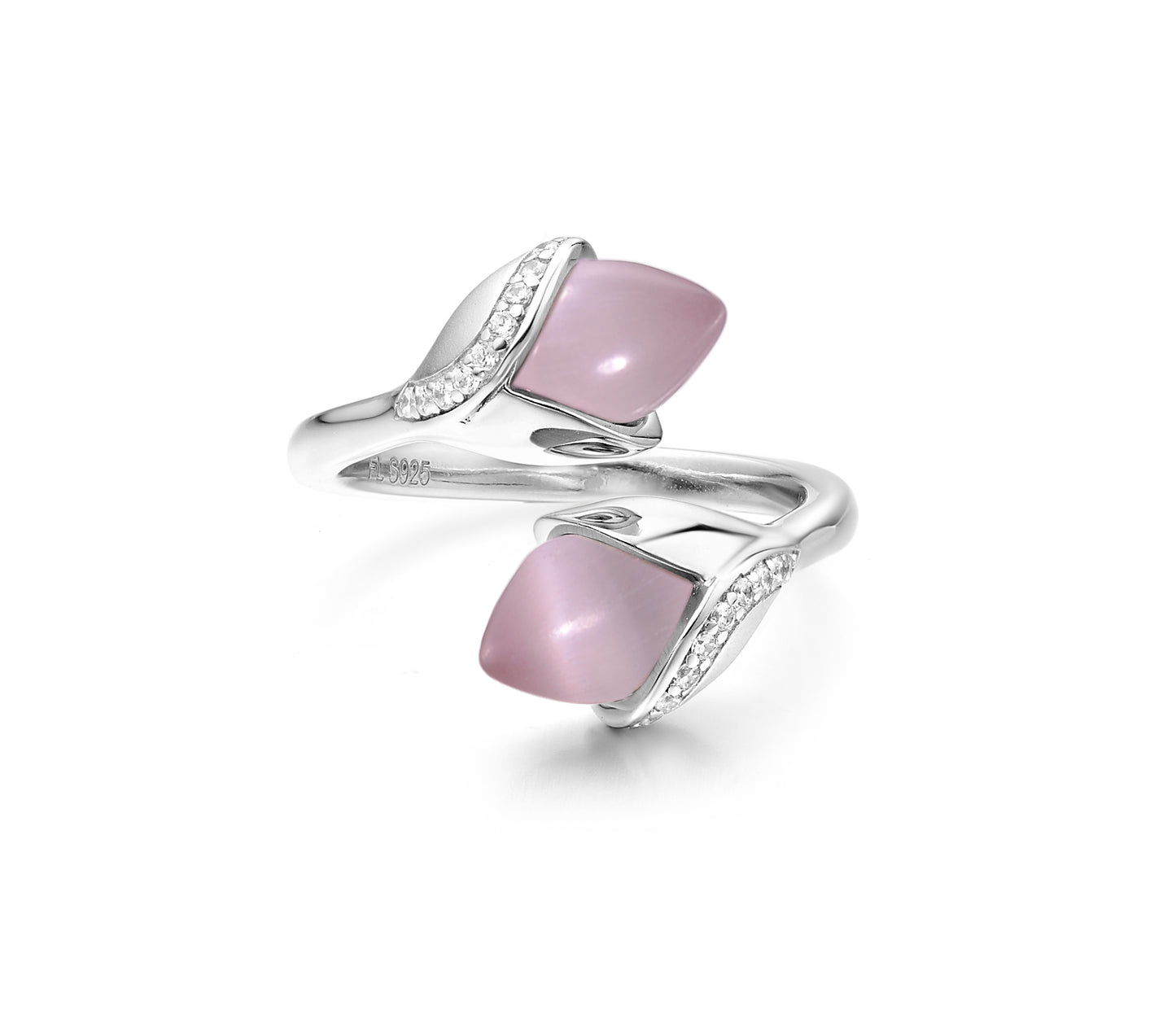 Magnolia Double Stone Ring Pink £160.00