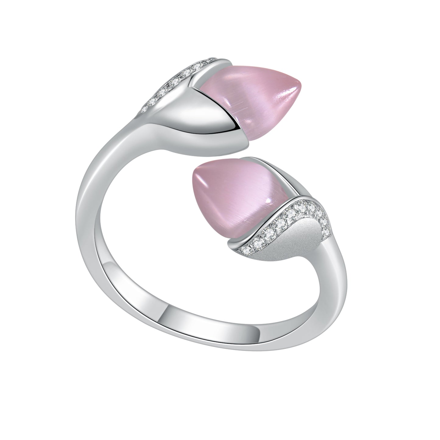 Magnolia Double Stone Ring Pink £160.00