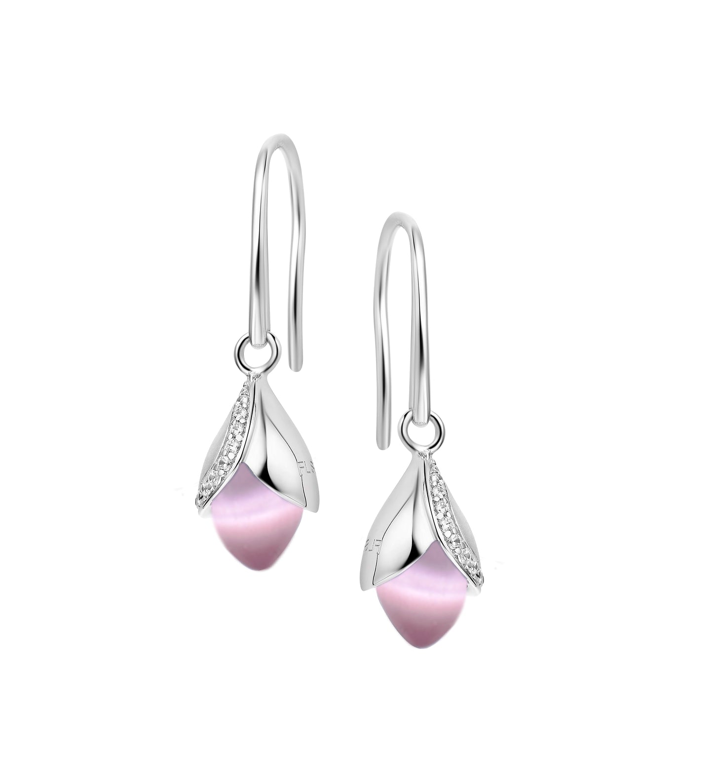 Magnolia Hook Earrings Pink £150.00