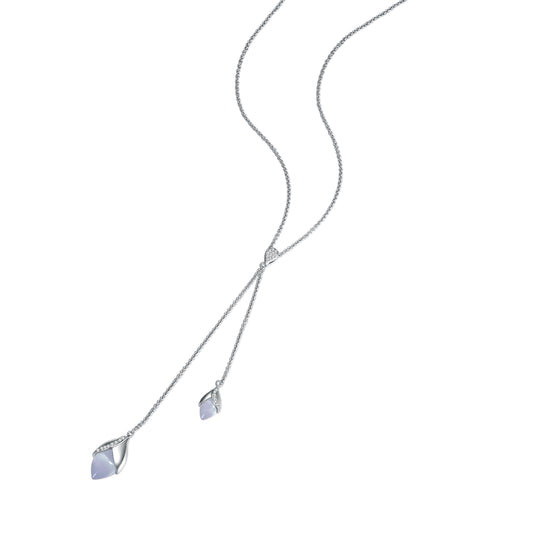 Magnolia Lariat Necklace Grey £165.00