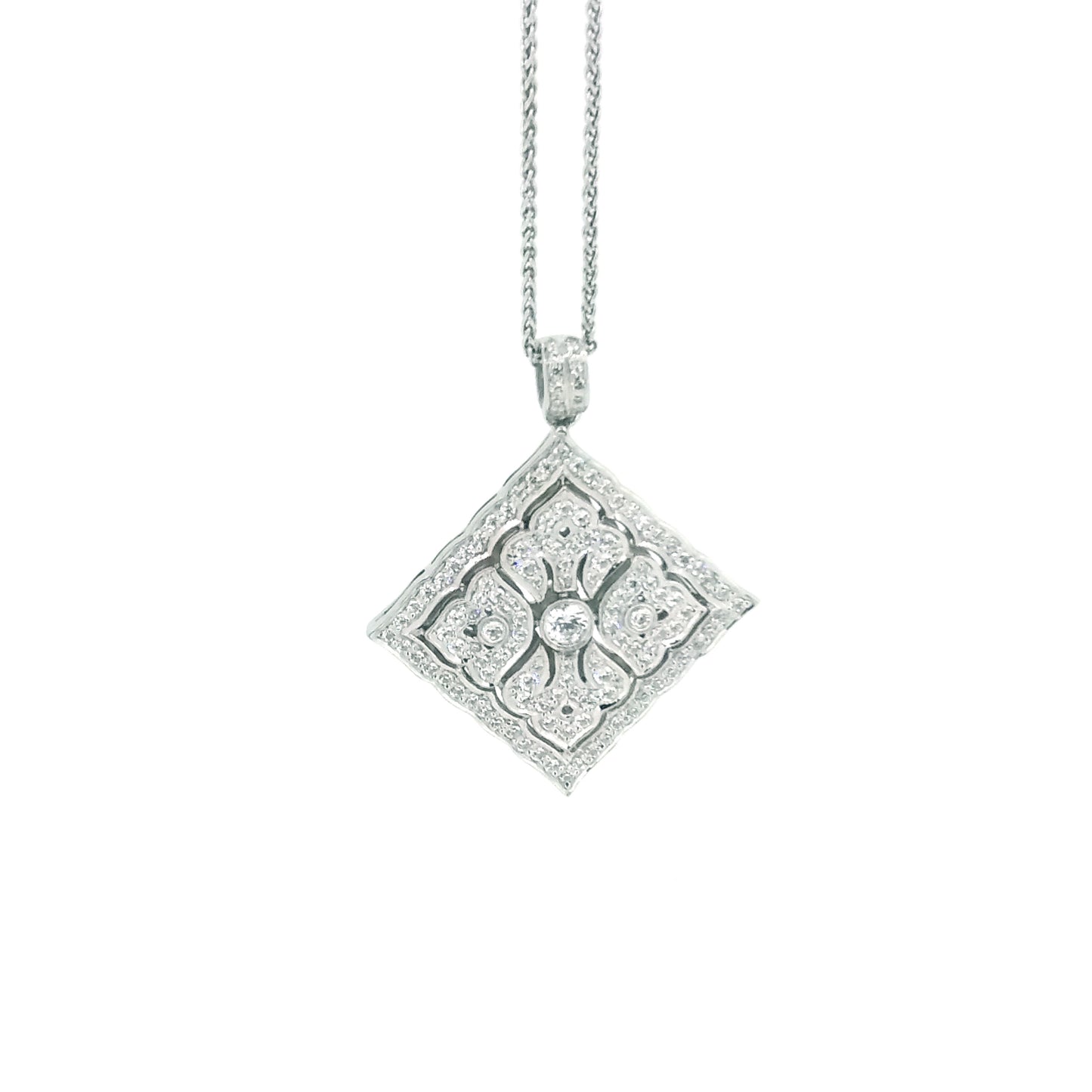 Art Deco Style Diamond Shaped Necklace £325.00