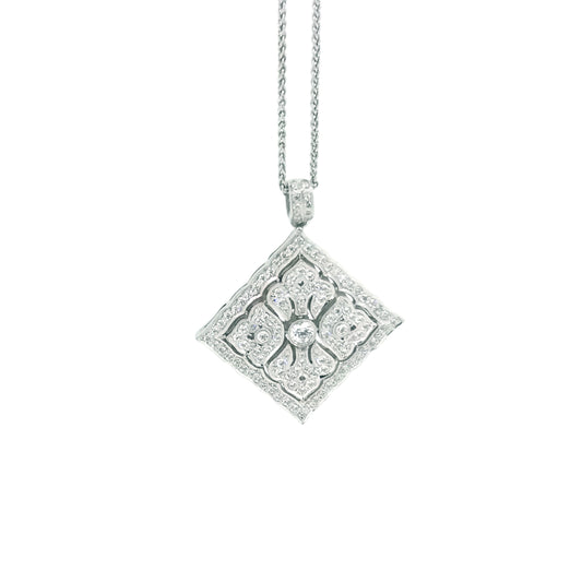 Art Deco Style Diamond Shaped Necklace £325.00