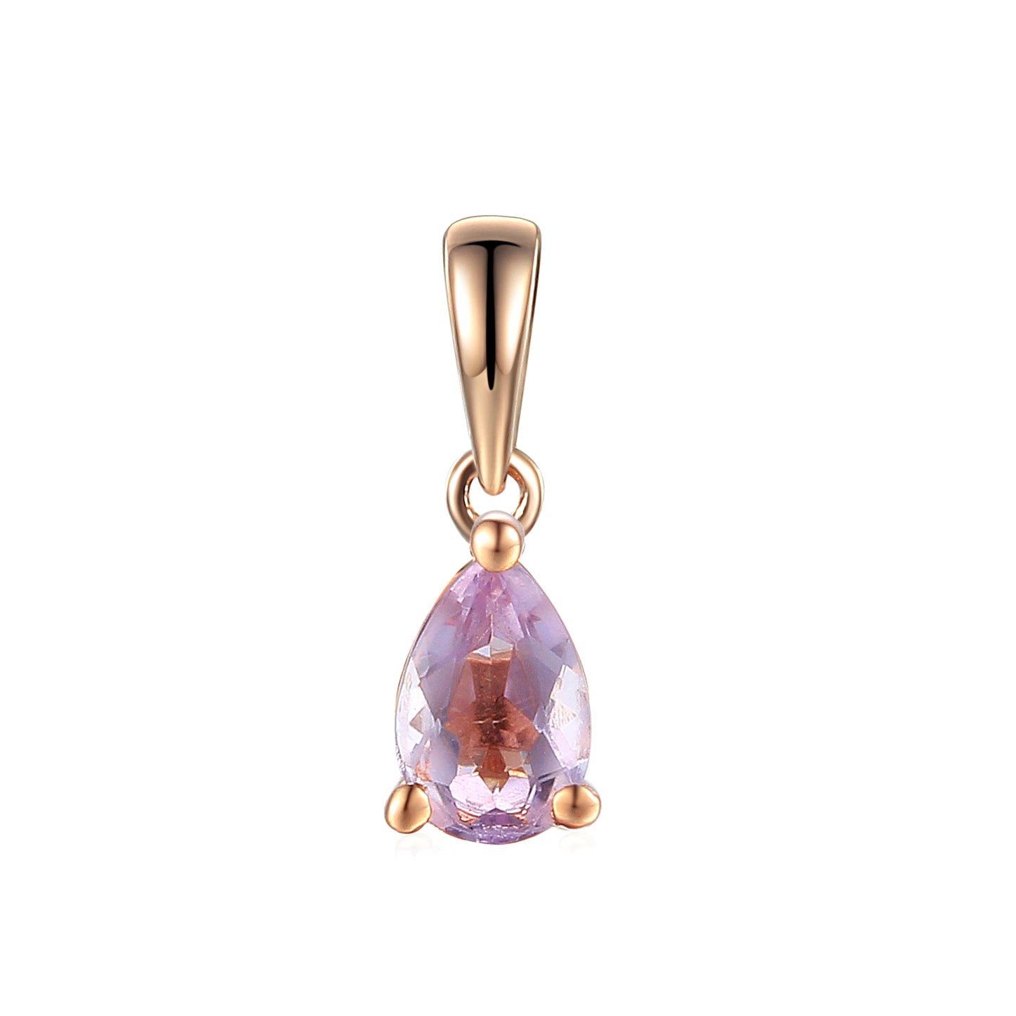 Pink Amethyst Gemstone Pear Shape Pendant £125.00