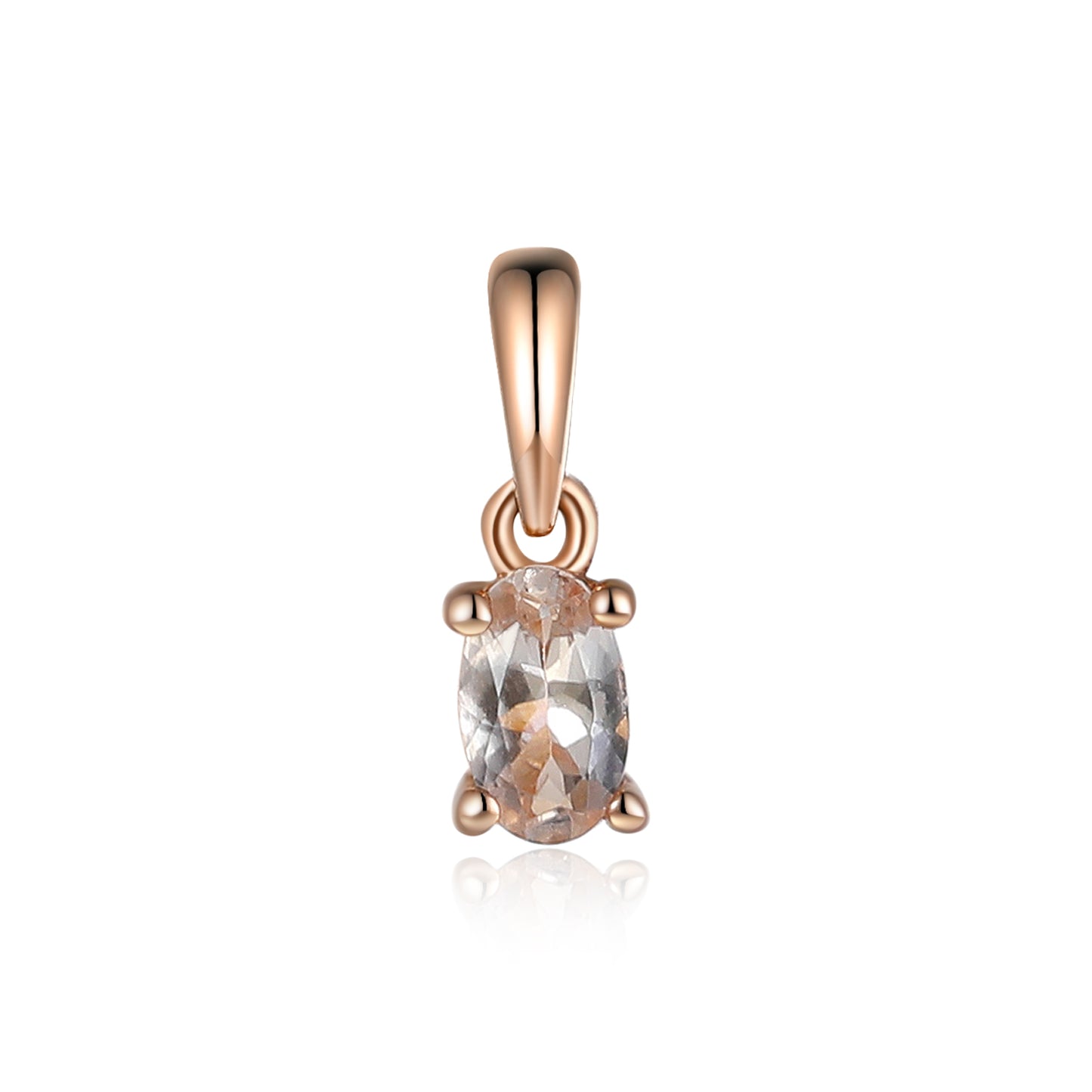 Morganite Gemstone Oval Shape Pendant £150.00