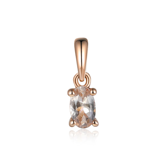 Morganite Gemstone Oval Shape Pendant £150.00
