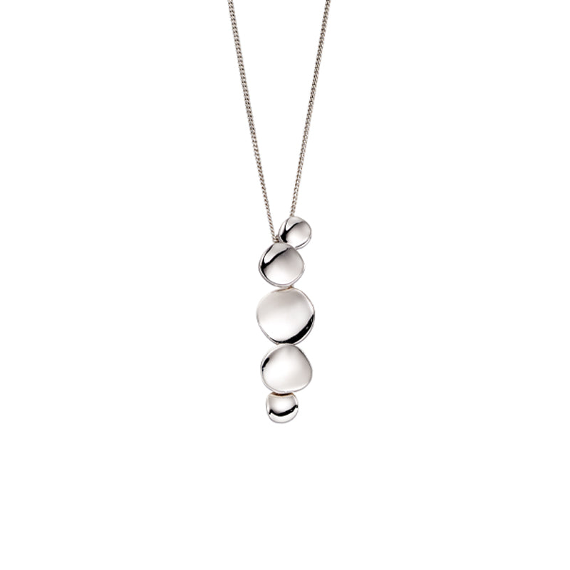 Silver Multi Organic Disc Necklace £78.00