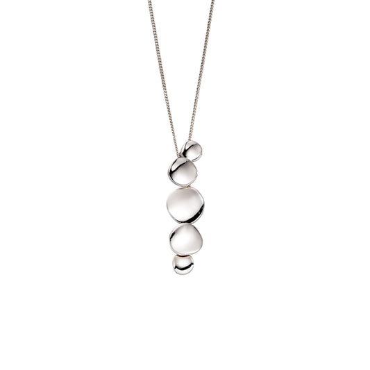 Silver Multi Organic Disc Necklace £78.00