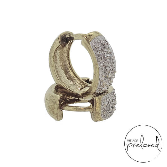 9ct Gold & Diamond Earrings £ 135.00