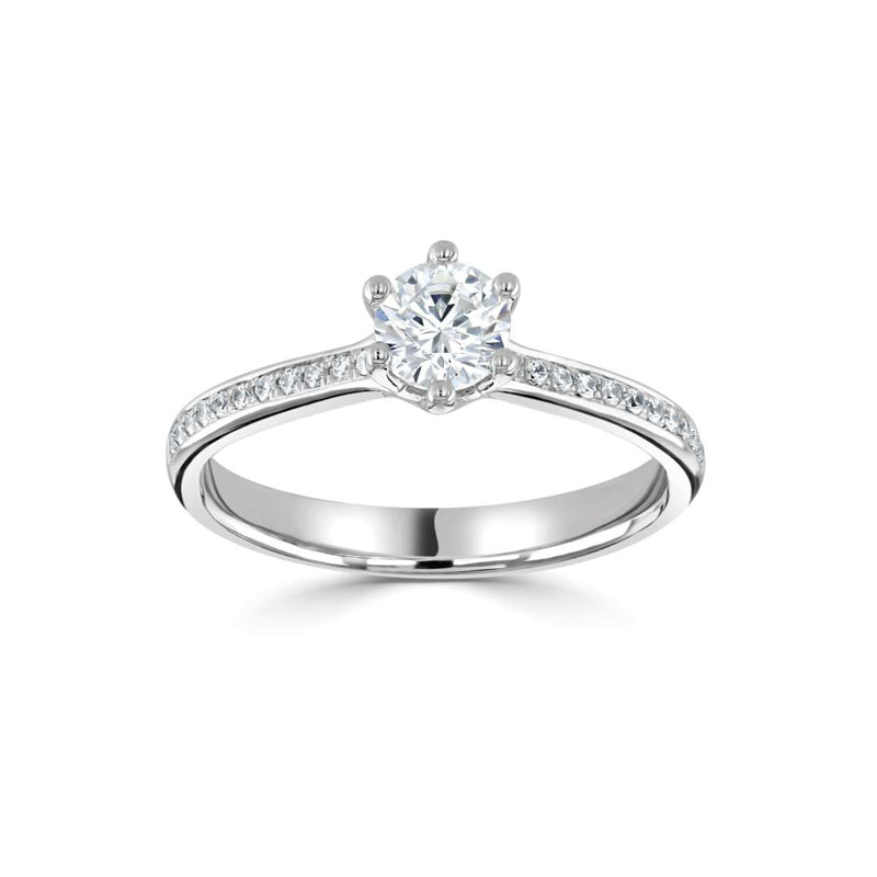 0.24ct Round Diamond Six Claw Engagement Ring £1825.00