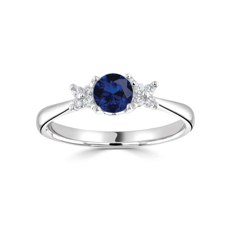 0.34ct Blue Sapphire & Diamond Ring £1175.00