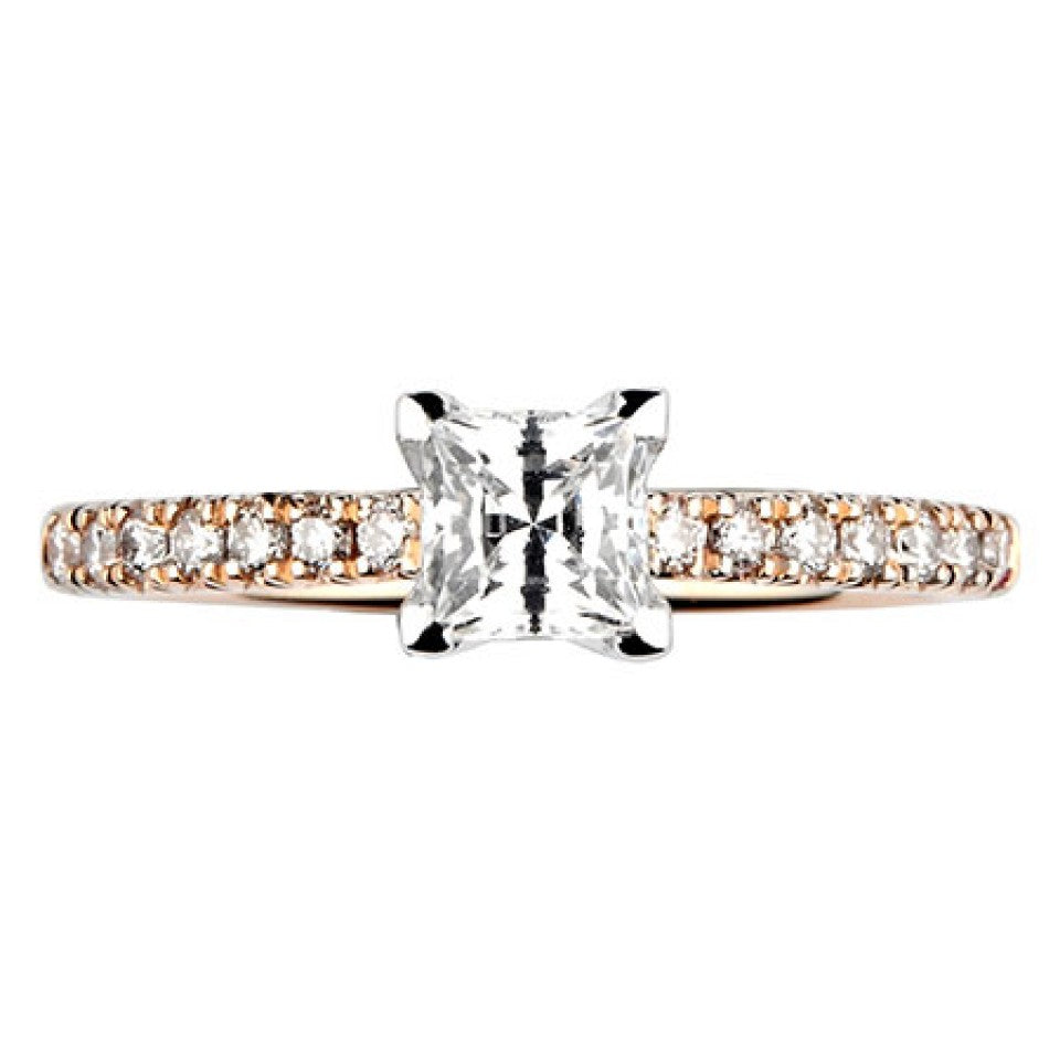 Princess Four Claw Solitaire Red