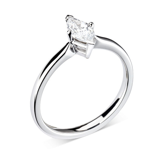 Marquise Four Claw Solitaire