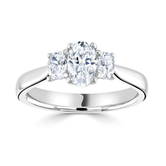 0.47ct Oval Trilogy Diamond Engagement Ring £3850.00