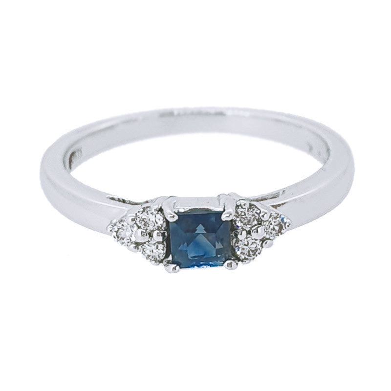 0.42ct Sapphire | 0.12ct Diamond Engagement Ring £785.00