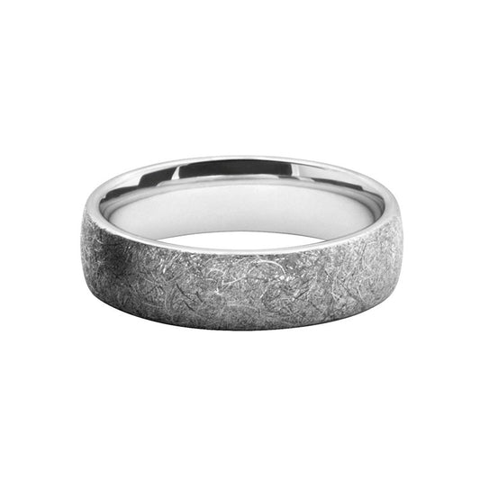 Mens Textured Wedding Ring