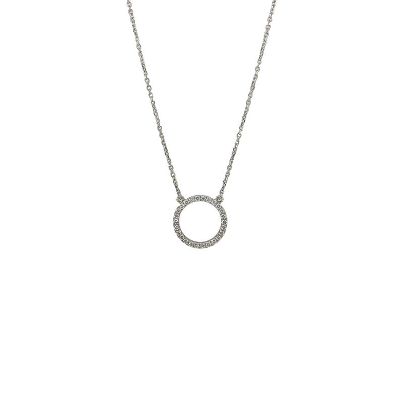 Platinum 0.34ct Circle of Love Necklace £1390.00