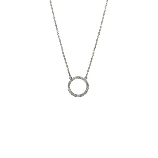 Platinum 0.34ct Circle of Love Necklace £1390.00