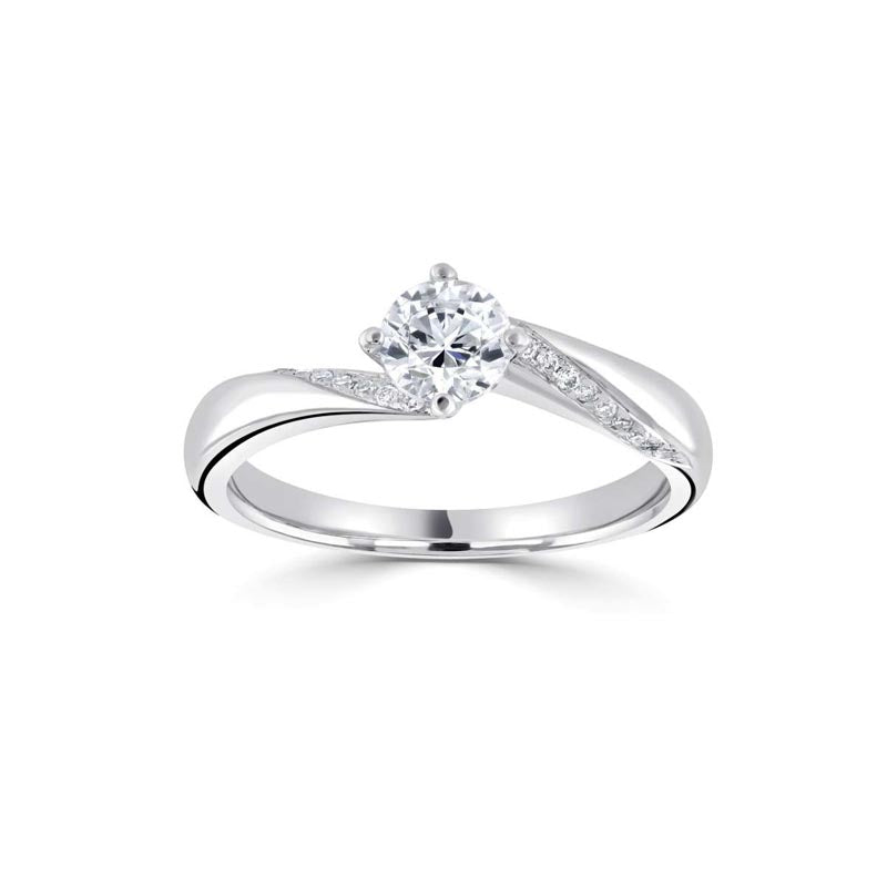 0.55ct Four Claw Twist Solitaire
