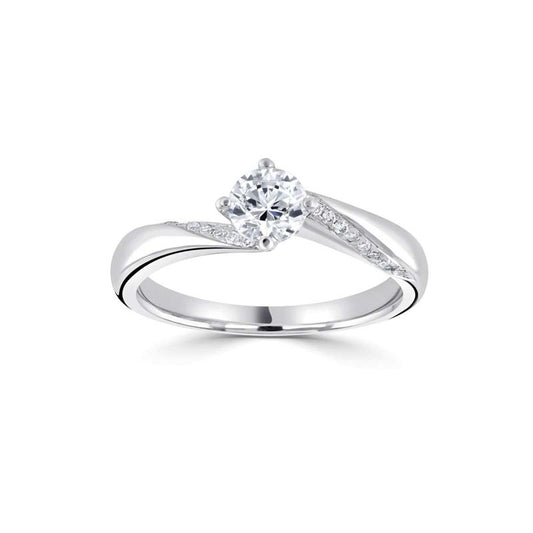 0.55ct Four Claw Twist Solitaire