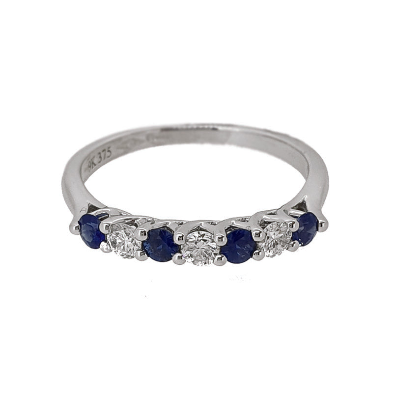 0.38ct Sapphire | 0.23ct Diamond Eternity Ring £935.00