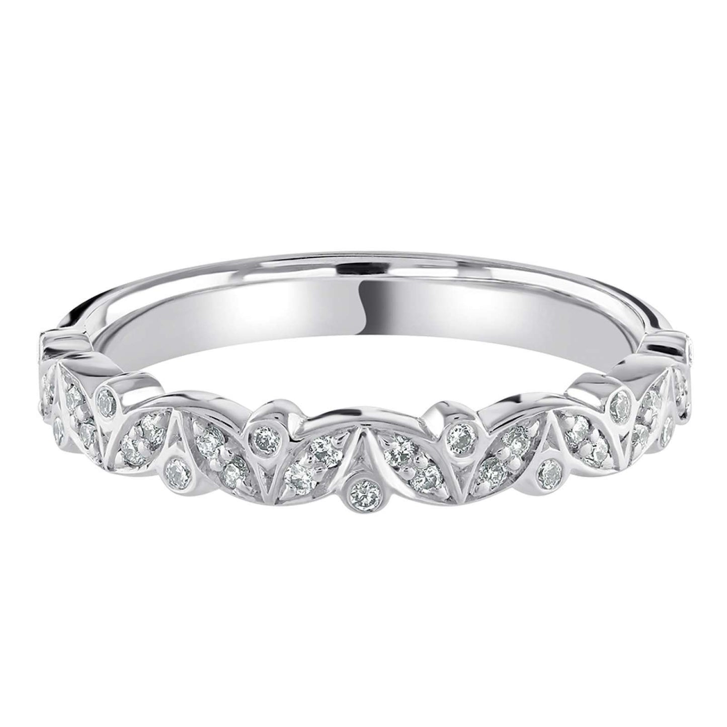 Luna - 0.15ct Diamond Wedding Ring - Decorative Eternity