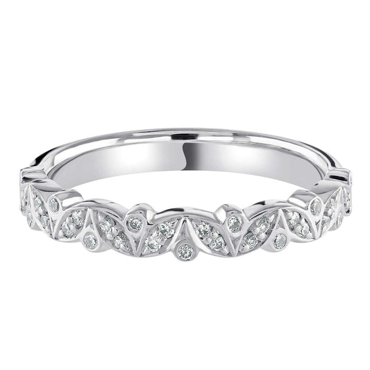 Luna - 0.15ct Diamond Wedding Ring - Decorative Eternity