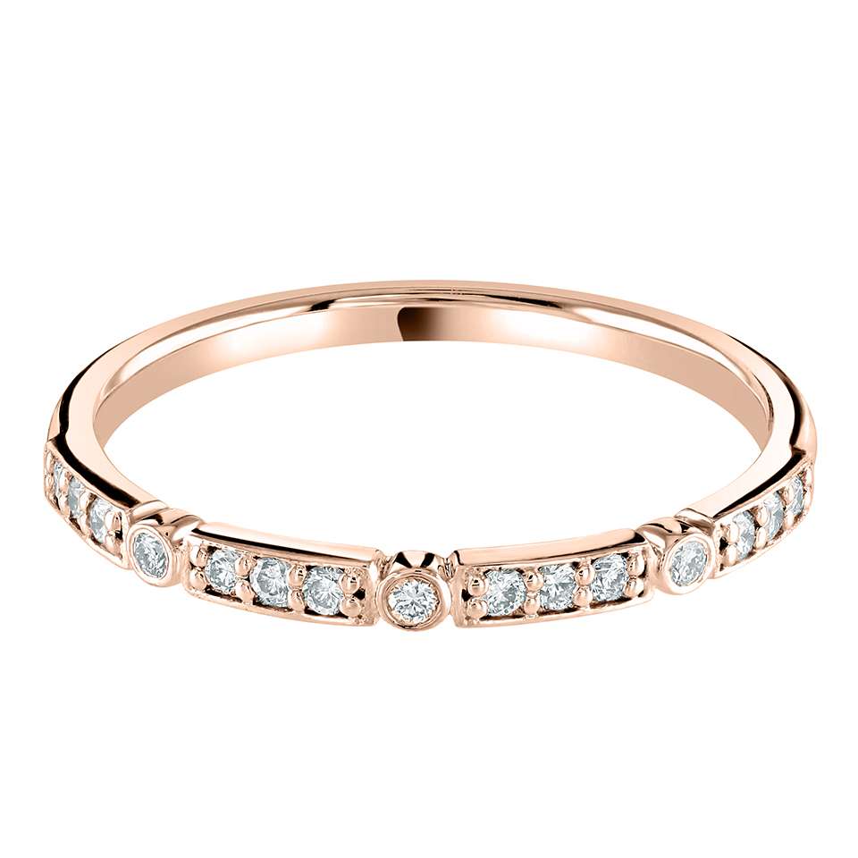 Chloe - 0.15ct Diamond Wedding Ring - Decorative Design Eternity
