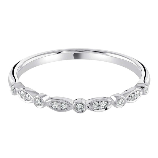 Lily - 0.10ct Diamond Wedding Ring - Decorative Eternity