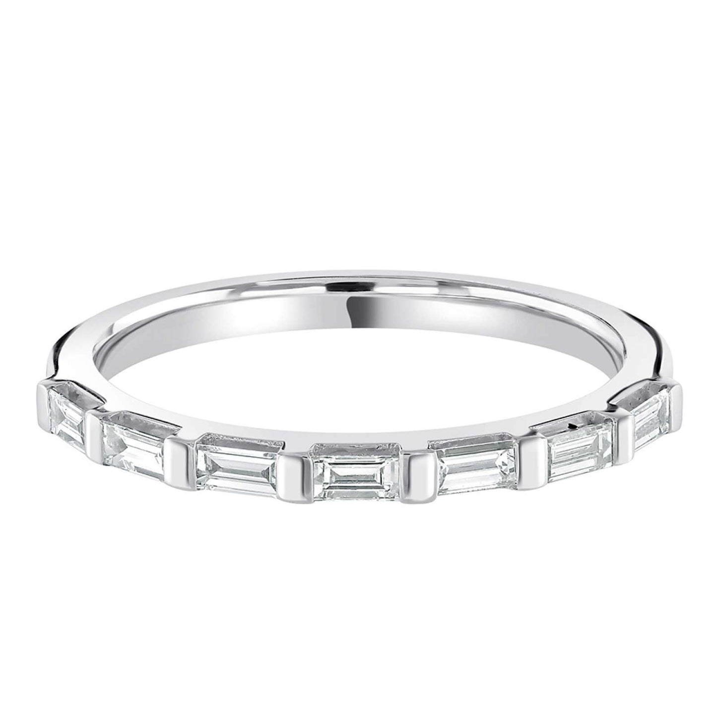 Delilah - 0.35ct Diamond Wedding Ring - Bar Set Eternity