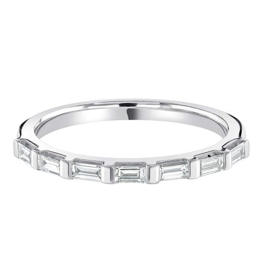 Delilah - 0.35ct Diamond Wedding Ring - Bar Set Eternity