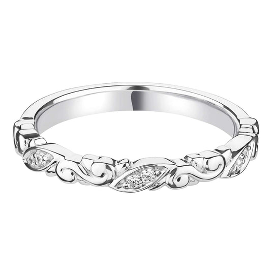 Mary - 0.05ct Diamond Wedding Ring - Decorative Eternity