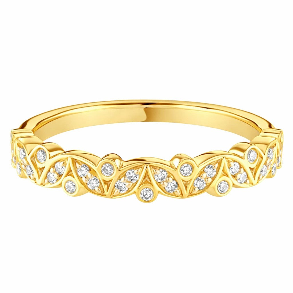 Luna - 0.15ct Diamond Wedding Ring - Decorative Eternity