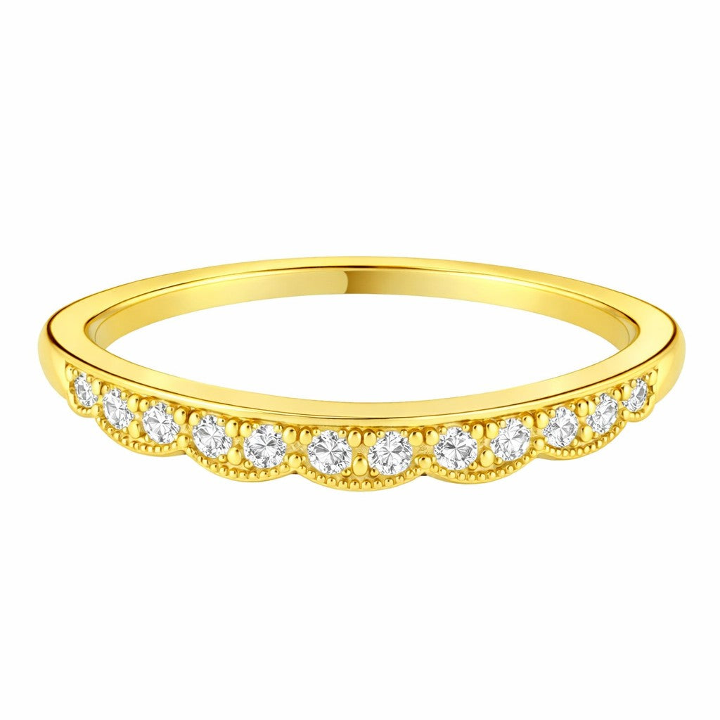 Ada - 0.15ct Diamond Wedding Ring - Decorative Design