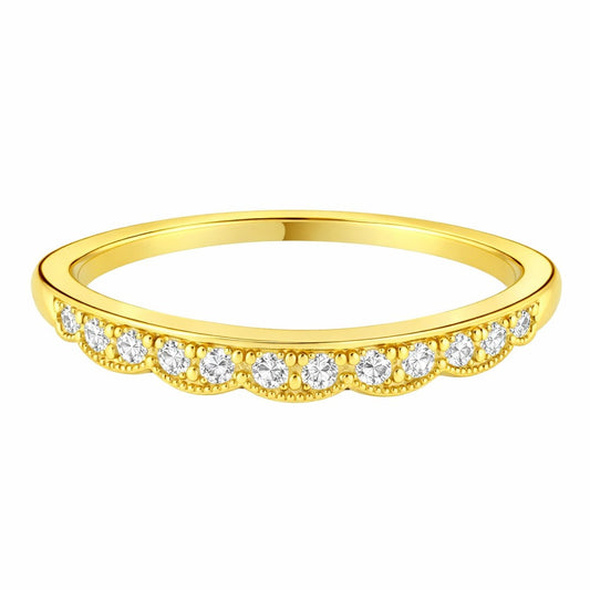 Ada - 0.15ct Diamond Wedding Ring - Decorative Design