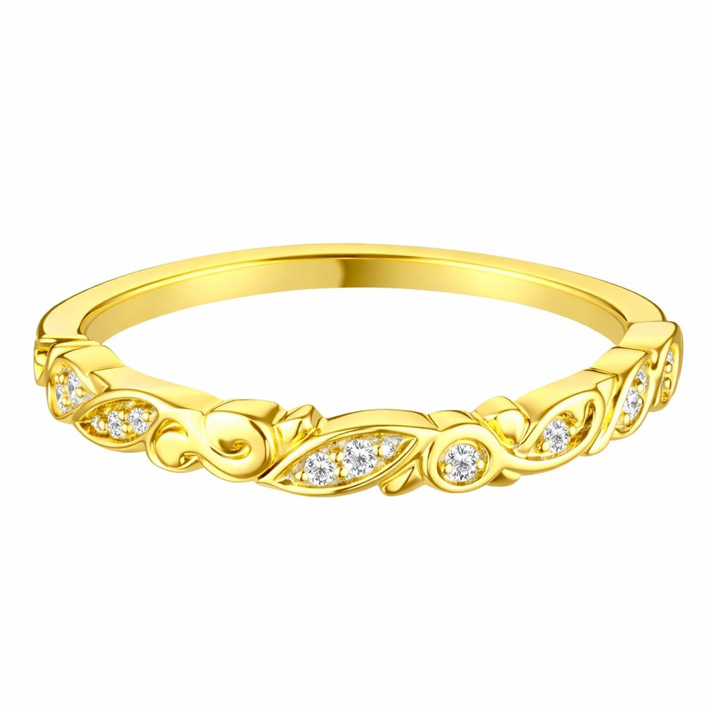 Mary - 0.05ct Diamond Wedding Ring - Decorative Eternity
