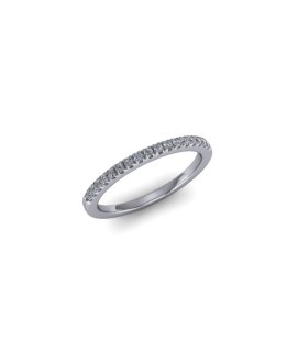 Aanya - Ladies 9ct White Gold 0.15ct Diamond Wedding Ring From £545 