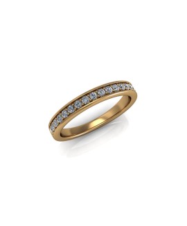 Freya - Ladies 9ct Yellow Gold 0.25ct Diamond Wedding Ring From £795 