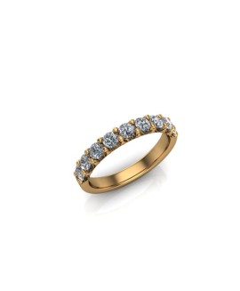 Evie - Ladies 18ct Yellow Gold 0.75ct Diamond Wedding Ring From £1945 