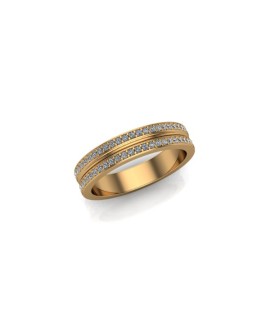 Florence - Ladies 9ct Yellow Gold 0.25ct Diamond Wedding Ring From £975 