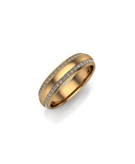 Poppy - Ladies 9ct Yellow Gold 0.33ct Diamond Wedding Ring From £1195 