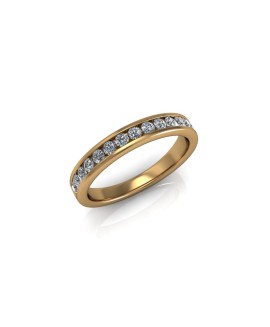 Amelia - Ladies 18ct Yellow Gold 0.33ct Diamond Wedding Ring 