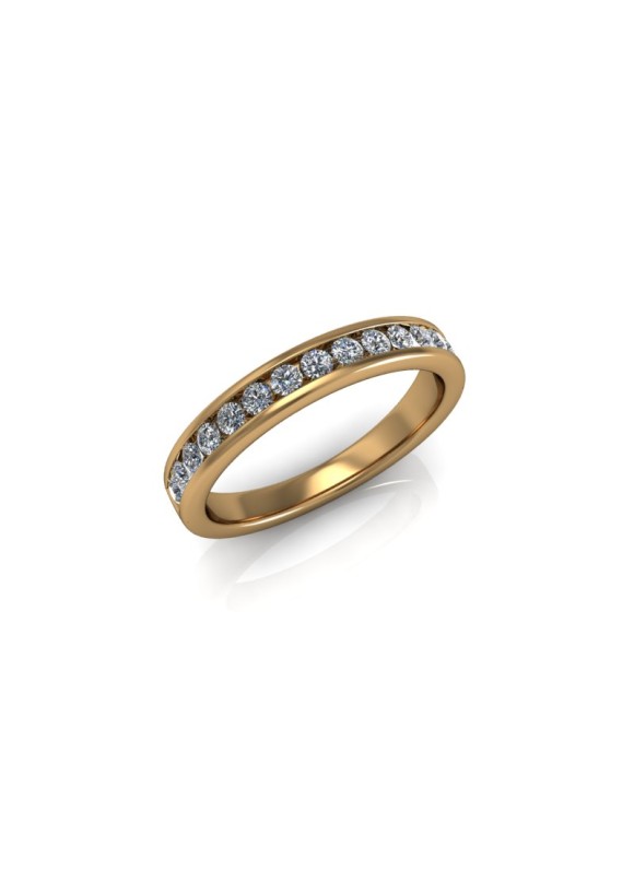 Amelia - Ladies 9ct Yellow Gold 0.33ct Diamond Wedding Ring From £845