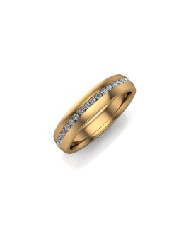 Evelyn - Ladies 9ct Yellow Gold 0.20ct Diamond Wedding Ring From £875 