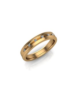 Rose - Ladies 9ct Yellow Gold Diamond Wedding Ring From £675 