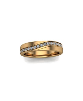 Phoebe - Ladies 9ct Yellow Gold 0.15ct Diamond Wedding Ring From £875 