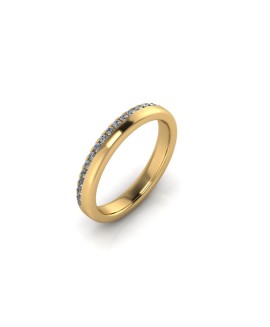 Lola - Ladies 18ct Yellow Gold 0.20ct Diamond Wedding Ring From £1145 
