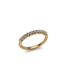 Matilda - Ladies 9ct Yellow Gold 0.25ct Diamond Wedding Ring From £725 